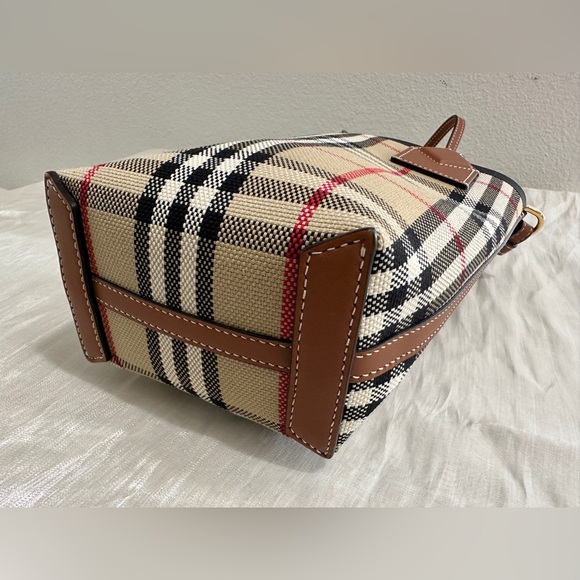 Burberry Beige Mini London Tote Bag - Picture 6 of 14